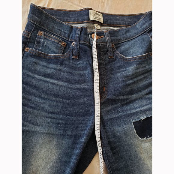 J. Crew High Rise Toothpick Raw Hem Jeans (25P) - Picture 10 of 12